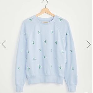 Lou & Grey Daisy Terry Sweatshirt Brand New